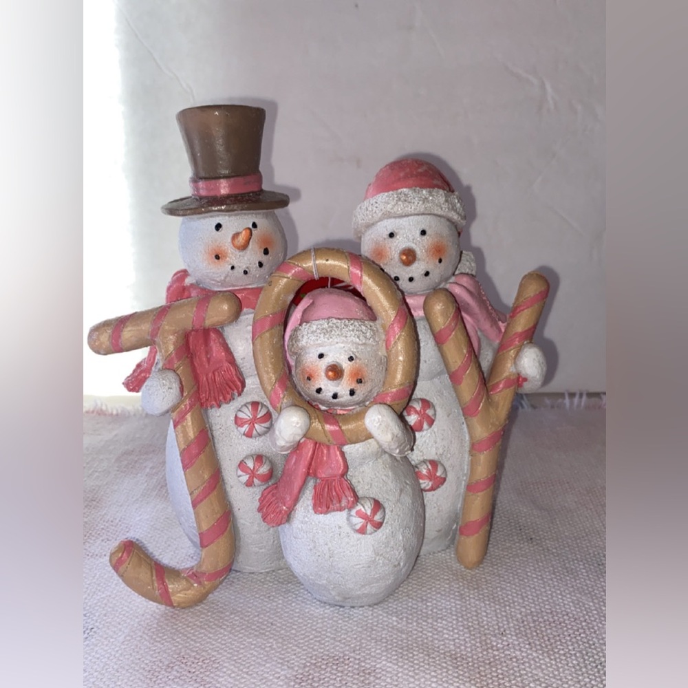 NWT - Christmas Holiday ‘Joy’ Snowman Family Trio Decor